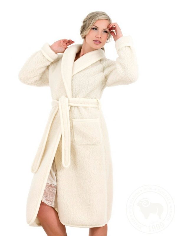 Image of woman wearing a dressing gown