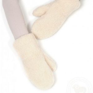 Image of gully mittens in cream colour