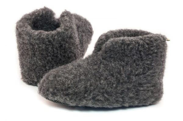 Smart woolen boots in grey