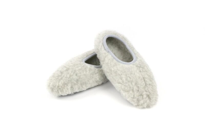 Prima woolen slippers in grey