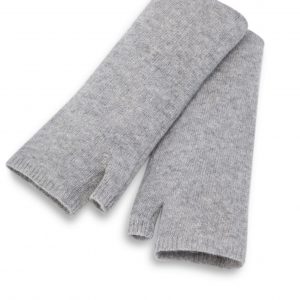 Image of cashmere handwarmers in grey colour