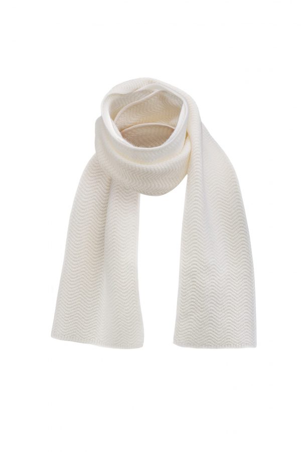 Image of a cream scarf