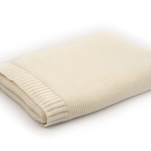 Cream Woolen Baby Blanket