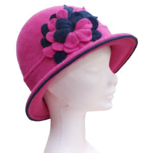 Image of a pink flower hat