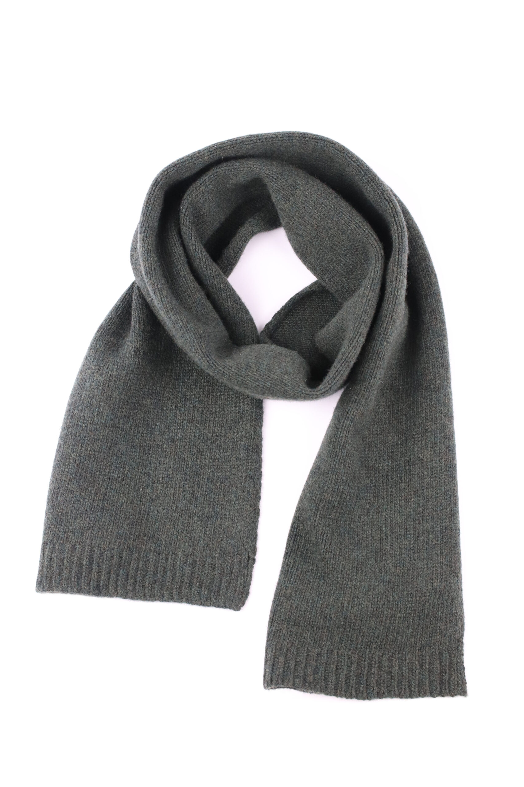 Image of a grey cashmere scarf