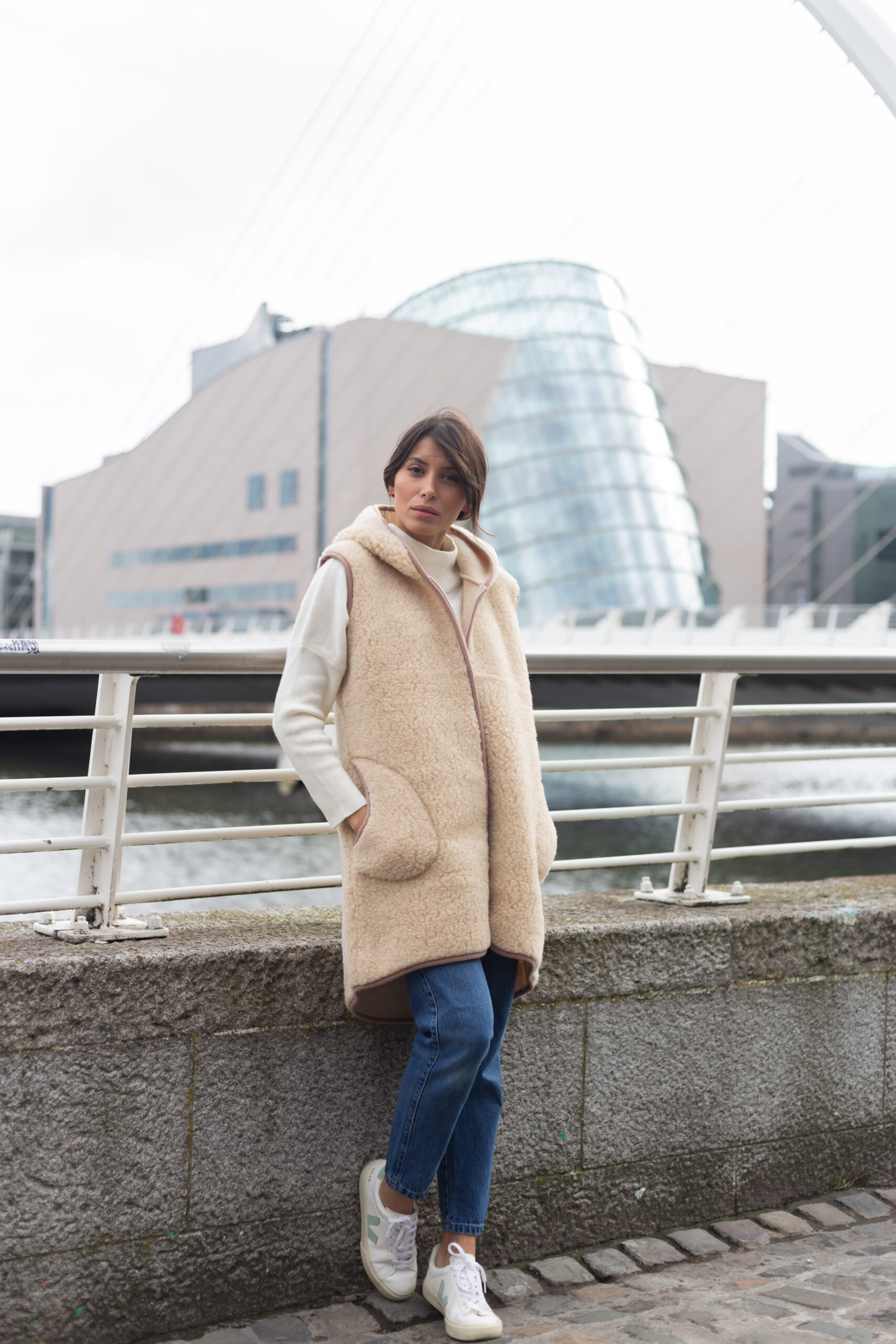 Image of a woman wearing a 1266 coat