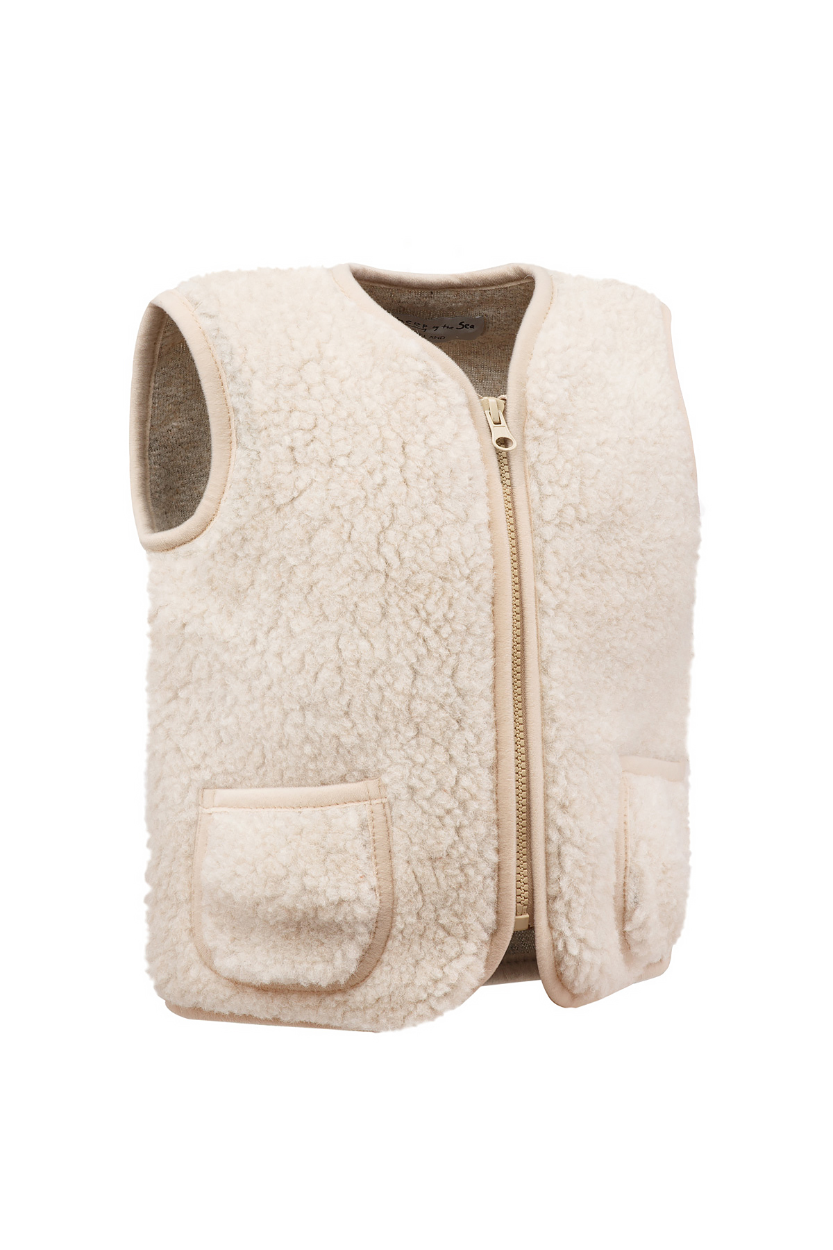 Image of a beige vest pepitko for kids