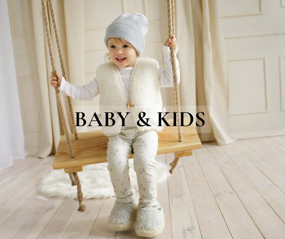 Woolen baby accessories and clothes