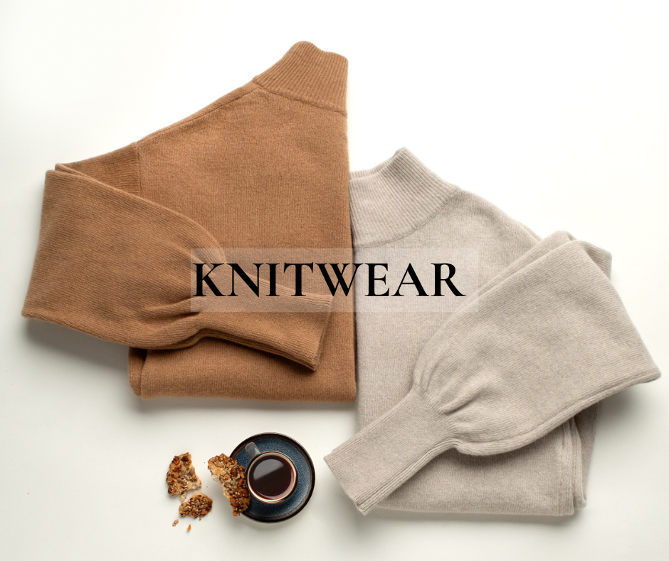 Women wearing woolen knitwear 