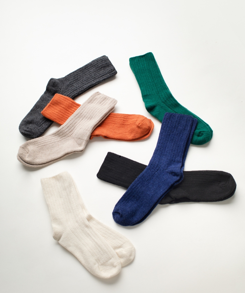 Woolen and cashmere socks