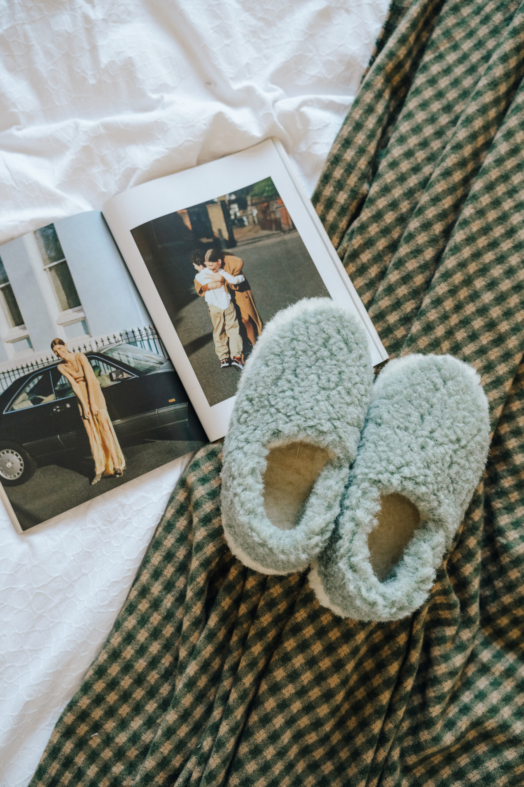 Woman wearing Yoko Wool slippers image